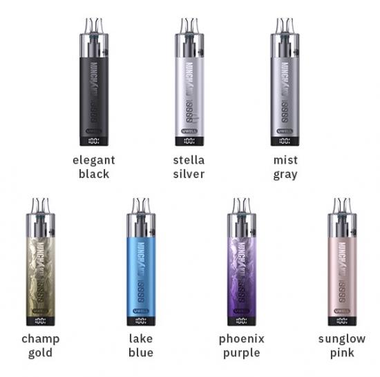 Uwell Nuncha Nchku 10000 Refillable E-Zigaretten Starterset POD System 1.900 mAh 10.0 ml Farbauswahl