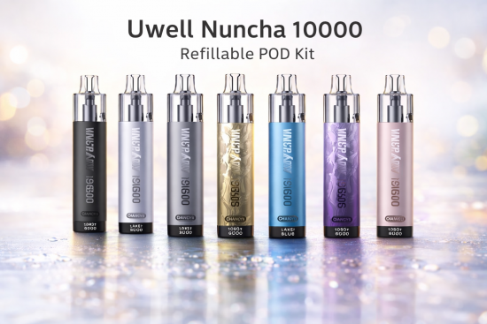 Uwell Nuncha Nchku 10000 Refillable E-Zigaretten Starterset POD System 1.900 mAh 10.0 ml