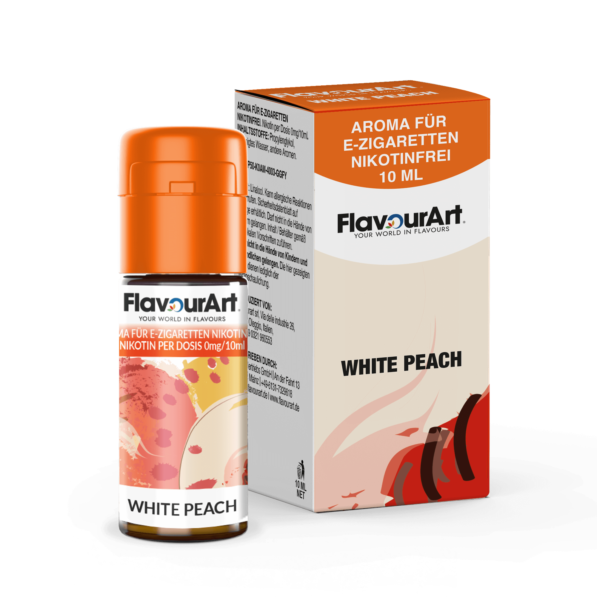 FlavourArt White Peach Weißer Pfirsich E-Zigaretten Aroma 10ml