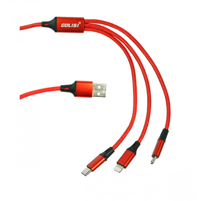 Golisi 3 in 1 USB Ladekabel