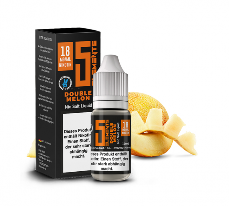 5ELEMENTS Double Melon Nikotinsalz SALT NIC Liquid 10 mg / 10 ml