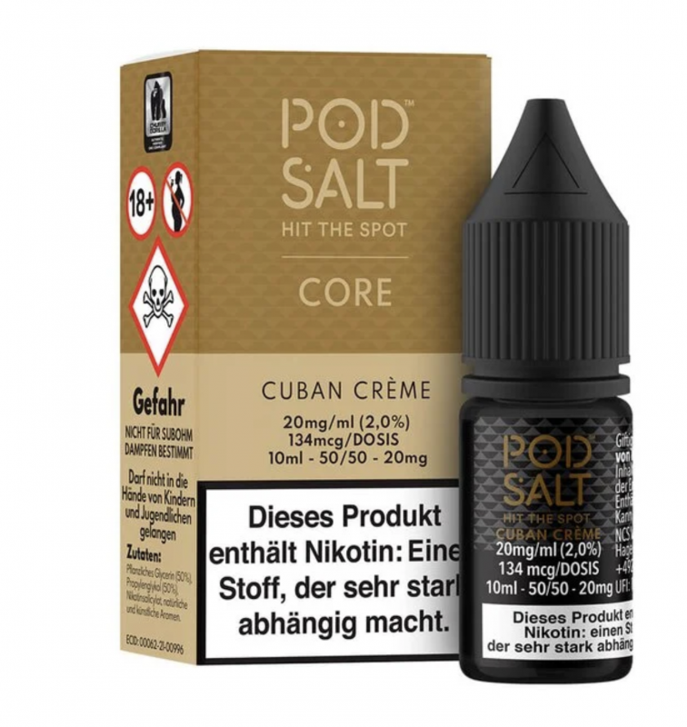 POD SALT CORE CUBAN CREME Nikotinsalz Liquid 11 mg / 10 ml