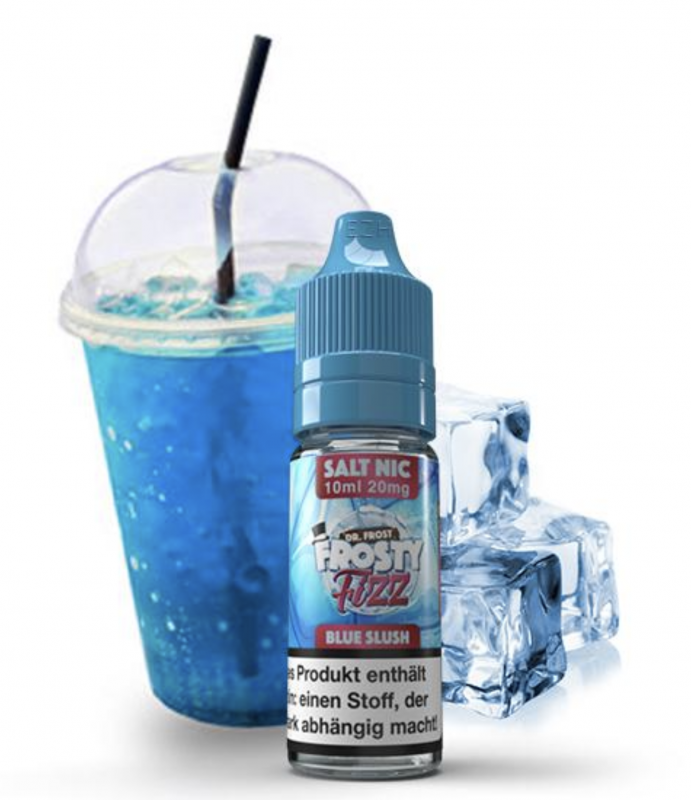 Dr. Frost Nic Salt Liquid FROSTY FIZZ BLUE SLUSH Ice 10 ml / 20 mg