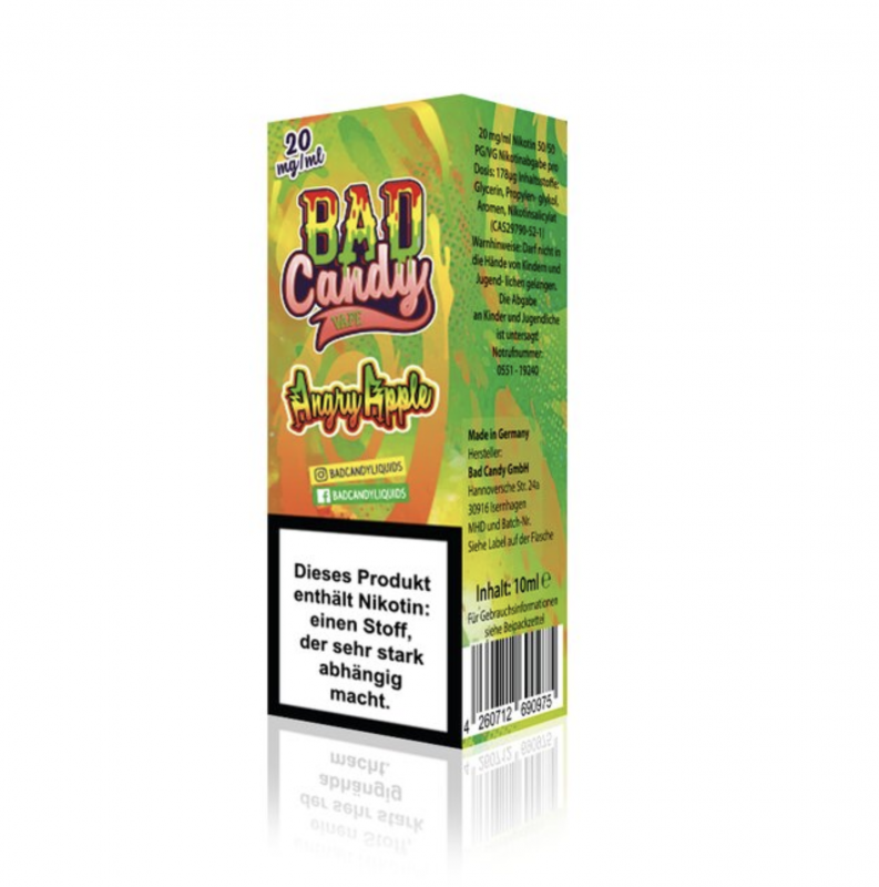 BAD CANDY Angry Apple NIC SALT Nikotinsalz Liquid 20 mg / 10 ml
