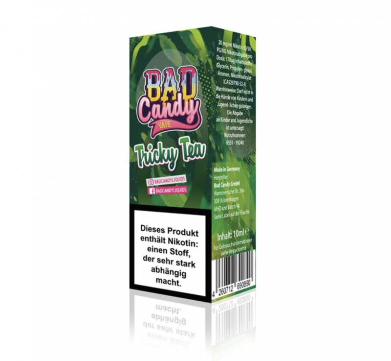 BAD CANDY Tricky Tea NIC SALT Nikotinsalz Liquid 20 mg / 10 ml