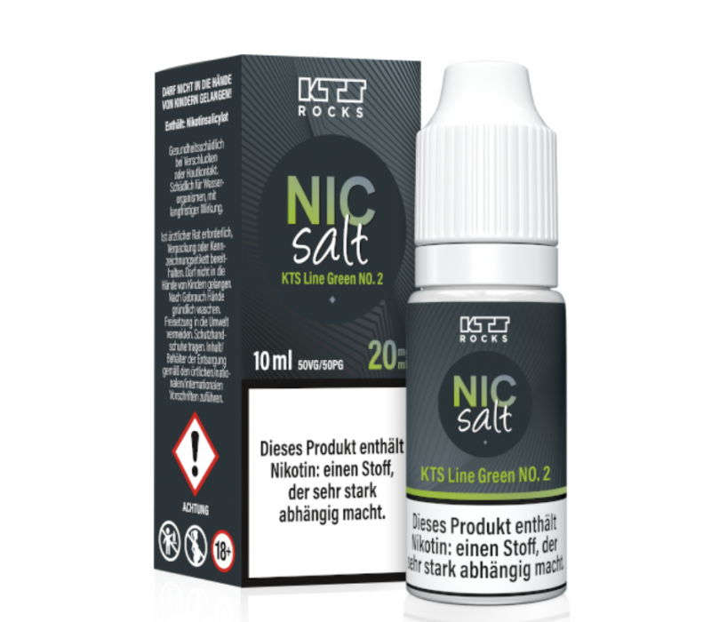 KTS LINE Green No.2 NIC SALT Nikotinsalz Liquid 20 mg / 10 ml
