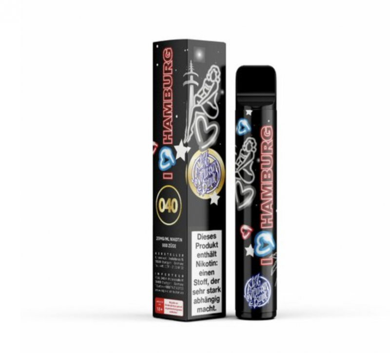 187 Strassenbande I LOVE HAMBURG Disposable Einweg E-Zigarette 2.0 ml / 20 mg Nic Salt