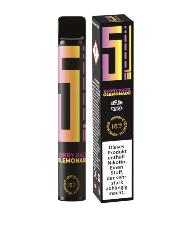 5EL BERRY RAZZ OLEMONADE Disposable Einweg POD System E-Zigarette Vape Pen Nic Salt 2.0 ml / 16 mg