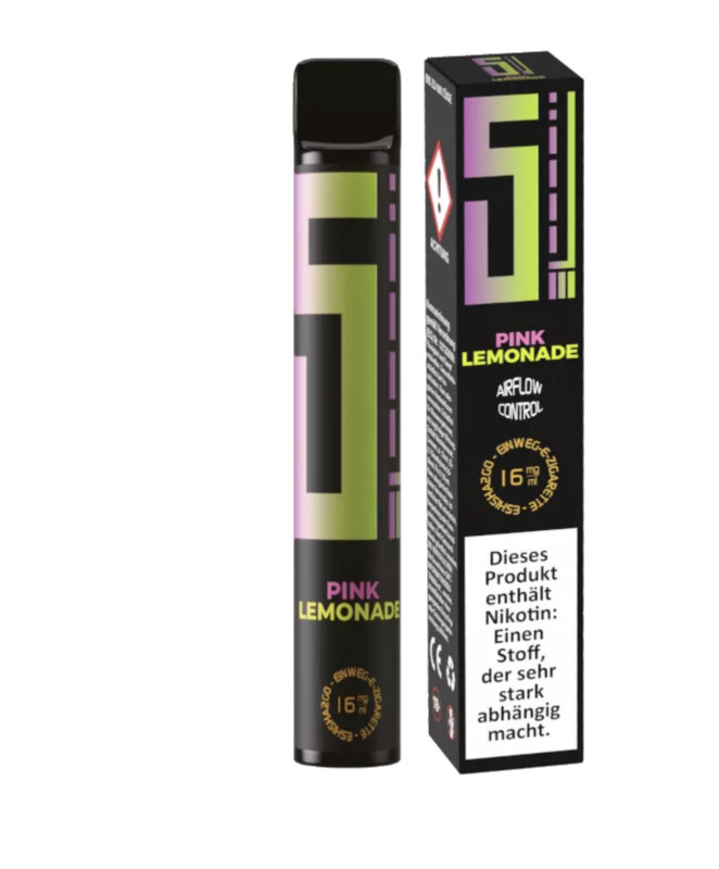 5EL PINK LEMONADE Disposable Einweg POD System E-Zigarette Vape Pen Nic Salt 2.0 ml / 16 mg
