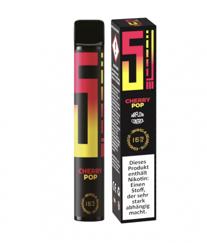 5EL CHERRY POP Disposable Einweg POD System E-Zigarette Vape Pen Nic Salt 2.0 ml / 16 mg