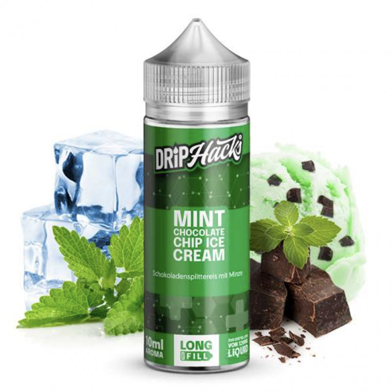 Drip Hacks MINT CHOCOLATE CHIP ICE CREAM Hack Shot Aroma Longfill 10 ml / 120 ml