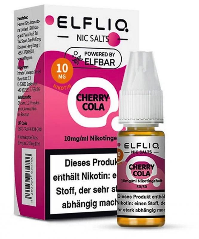 ELFBAR ELFLIQ CHERRY COLA Nikotinsalz SALT NIC Liquid 10 mg / 10 ml