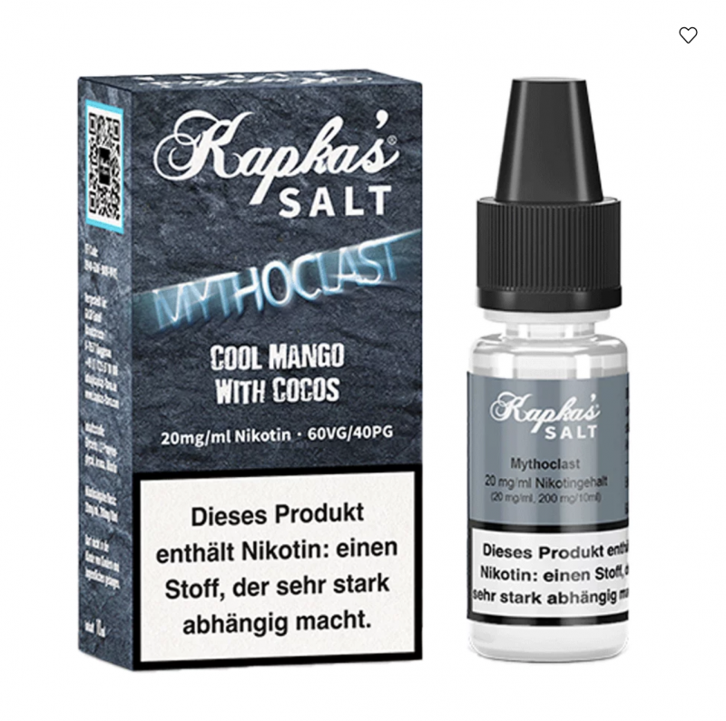 Kapka`s Flava Mythoclast Nikotinsalz Liquid 10 ml / 20 mg