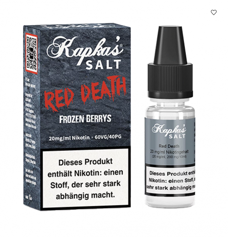 Kapka`s Flava Red Death Nikotinsalz Liquid 10 ml / 20 mg