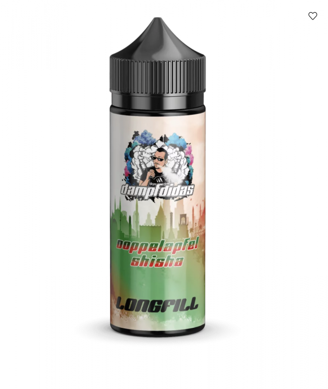 Dampfdidas DOPPELAPFEL SHISHA Aroma Longfill 10 ml / 120 ml