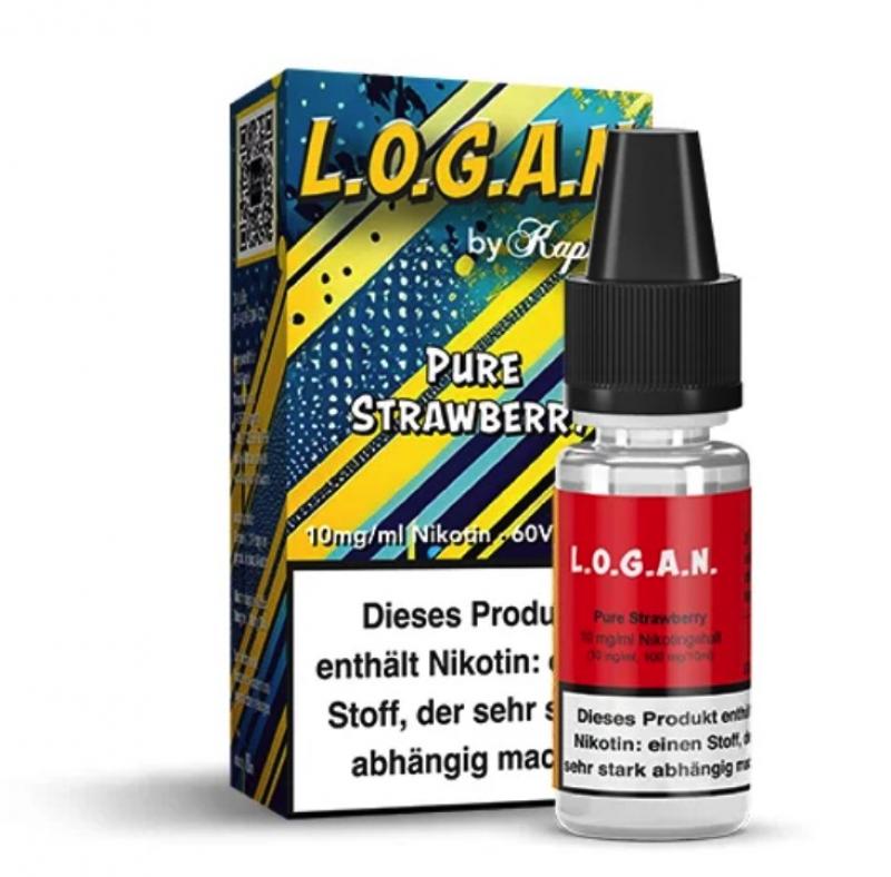 L.O.G.A.N. by Kapkas Flava PURE STRAWBERRY Nikotinsalz Liquid 10 ml / 10 mg