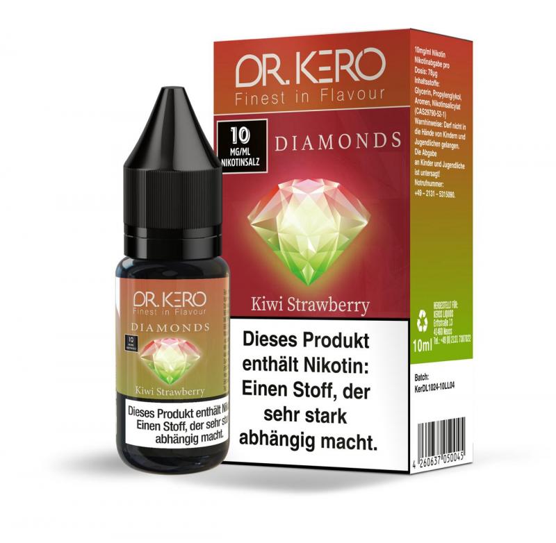 Dr. Kero Diamonds V2 Kiwi Strawberry E Liquid Nikotinsalz Liquid 10 ml / 10 mg