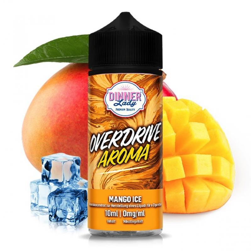 Dinner Lady Overdrive Mango Ice Aroma 10 ml in 120 ml Longfill Flasche – tropische Mango mit Ice