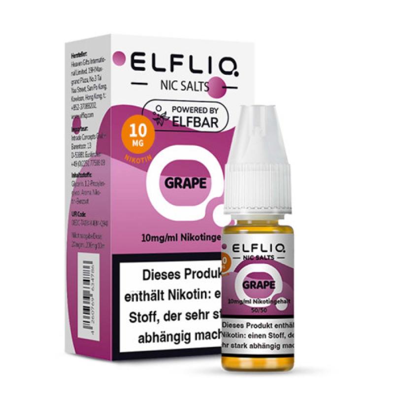ELFBAR ELFLIQ GRAPE Nikotinsalz SALT NIC Liquid 10 mg / 10 ml