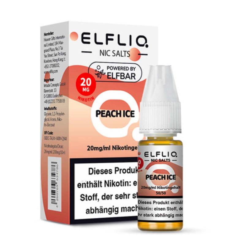 ELFBAR ELFLIQ PEACH ICE Nikotinsalz SALT NIC Liquid 20 mg / 10 ml