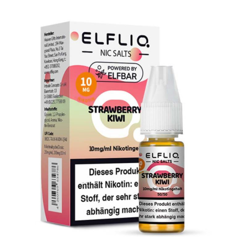 ELFBAR ELFLIQ STRAWBERRY KIWI Nikotinsalz SALT NIC Liquid 10 mg / 10 ml