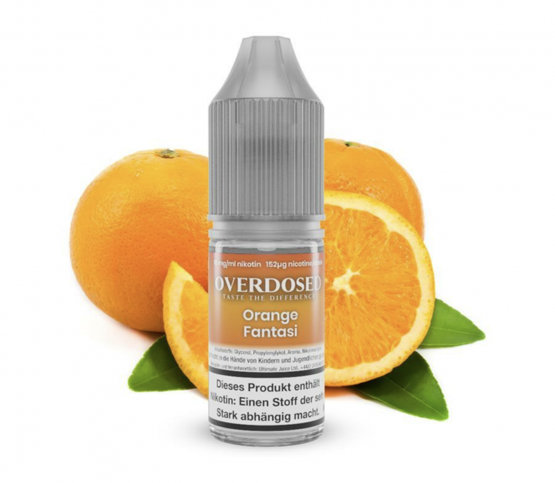 OVERDOSED Orange Fantasi Nikotinsalz SALT NIC Liquid 8 ml / 10 mg