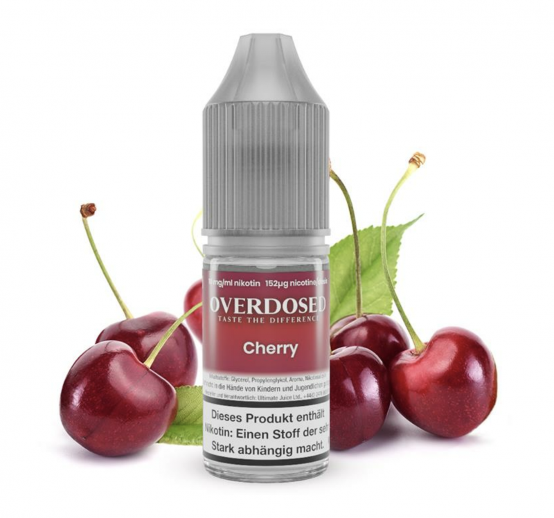 OVERDOSED Cherry Nikotinsalz SALT NIC Liquid 8 ml / 10 mg