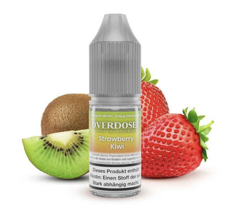 OVERDOSED Strawberry Kiwi Nikotinsalz SALT NIC Liquid 8 ml / 10 mg