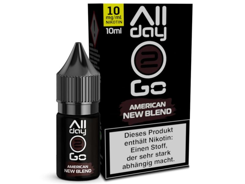 ALLDAY2GO American New Blend Hybrid Nikotinsalz Liquid 10 ml / 10 mg