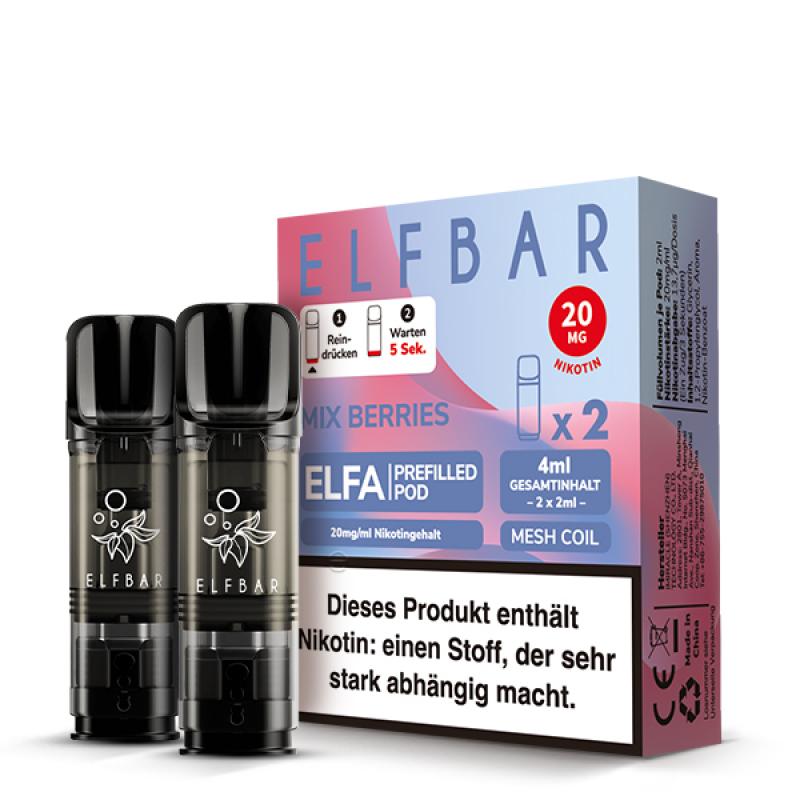 ELFA POD ELFBAR MIX BERRIES Prefilled Pod 2-er Set 2.0 ml / 20 mg