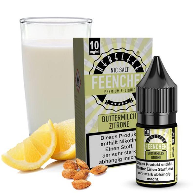 NEBELFEE Feenchen Buttermilch Zitrone Nikotinsalz Liquid 10 ml / 10 mg