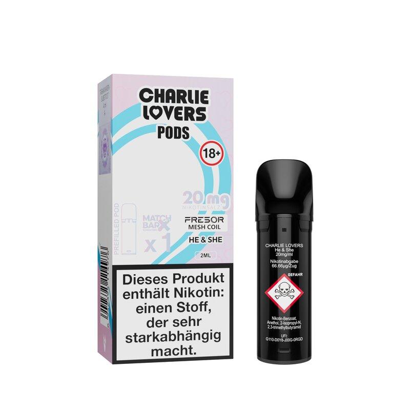 Charlie Lovers HE & SHE Prefilled POD (1 Stk.) 2.0 ml / 20 mg