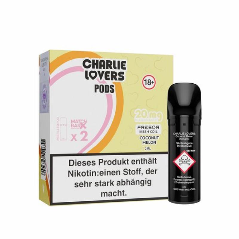 Charlie Lovers COCONUT MELON Prefilled POD (2 Stk.) 2.0 ml / 20 mg