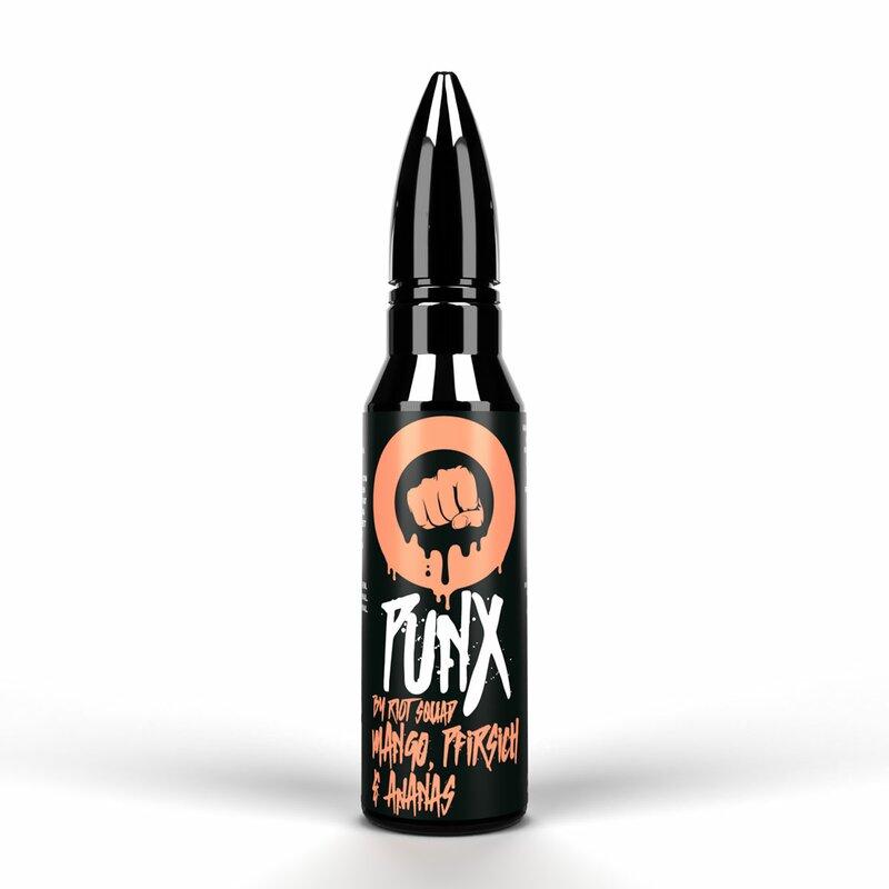 punx by riot squad mango pfirsich ananas aroma longfill