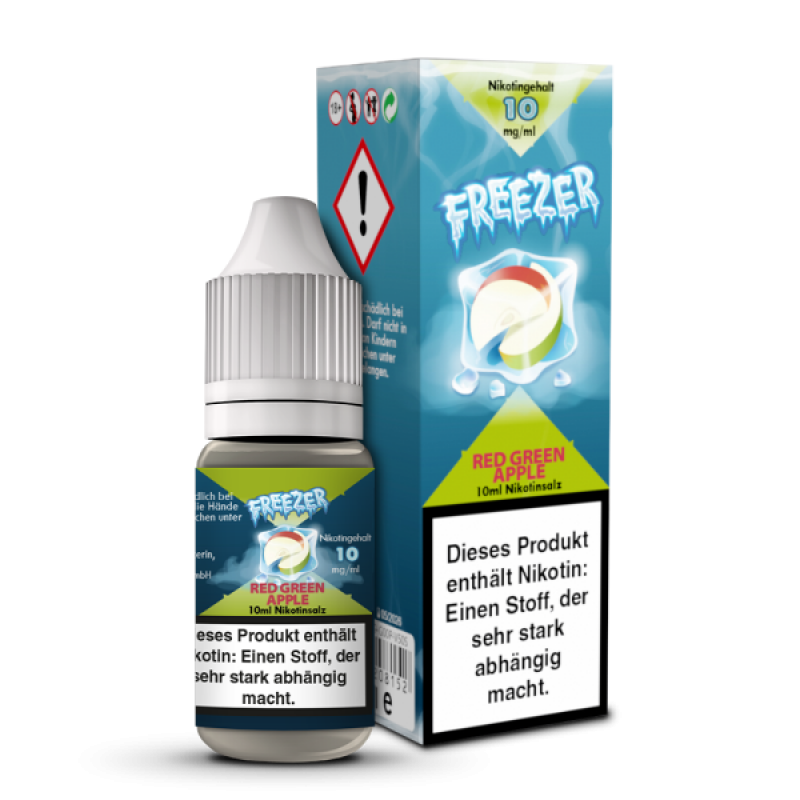 FREEZER Red Green Apple Nikotinsalz Liquid 10 ml / 10 mg