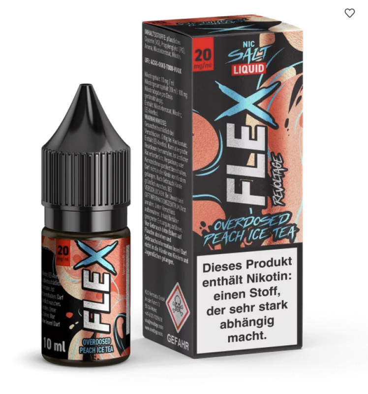 revoltage-flex-overdosed-peach-ice-tea-nikotinsalz-liquid-20mg