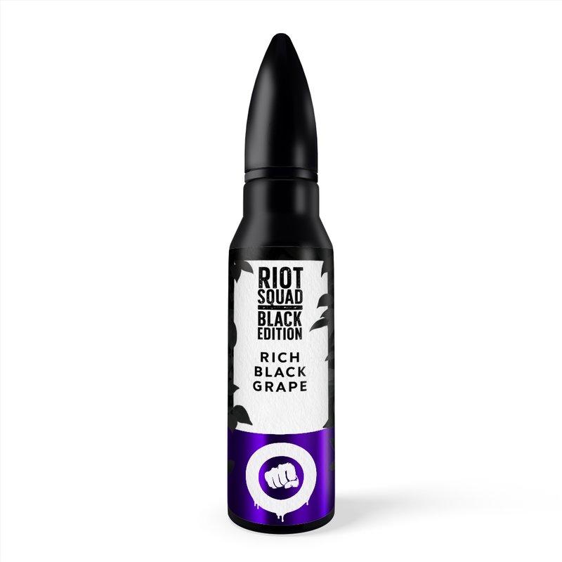 riot squad black edition rich black grape aroma longfill