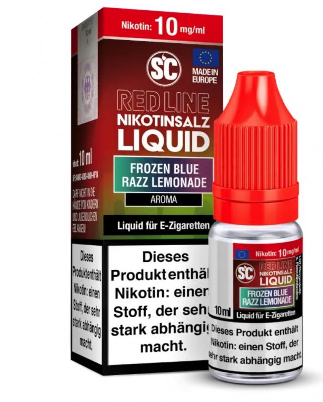 SC RED LINE Frozen Blue Razz Lemonade Nikotinsalz Liquid 10 ml / 10 mg