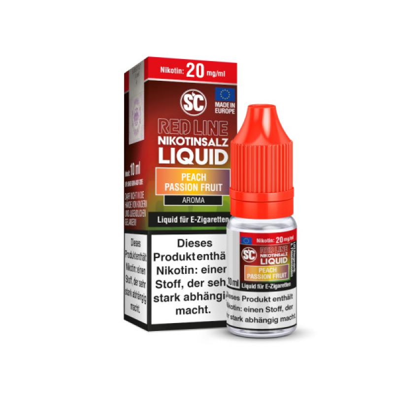 SC RED LINE PEACH PASSION FRUIT Nikotinsalz Liquid 10 ml / 20 mg