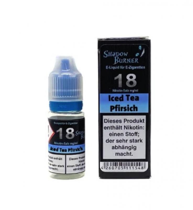 shadow burner iced tea pfirsich nikotinsalz liquid 18mg