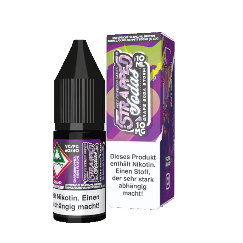 strapped soda grape soda storm nikotinsalz liquid 10mg