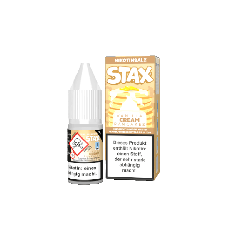 strapped stax vanilla cream pancakes nikotinsalz liquid 10mg