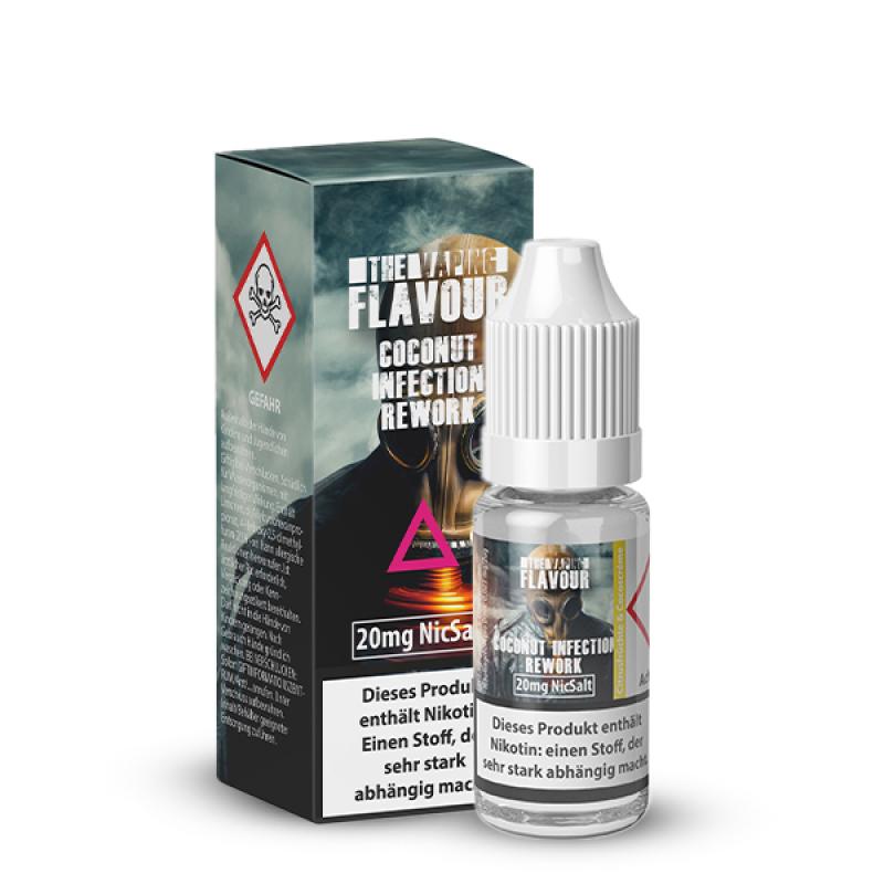 the vaping flavour coconut infection nikotinsalz liquid 10mg