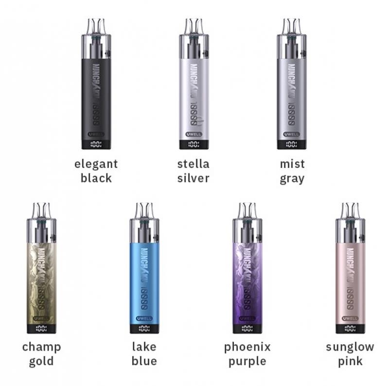 Uwell Nuncha Nchku 10000 Refillable E-Zigaretten Starterset POD System 1.900 mAh 10.0 ml Farbauswahl