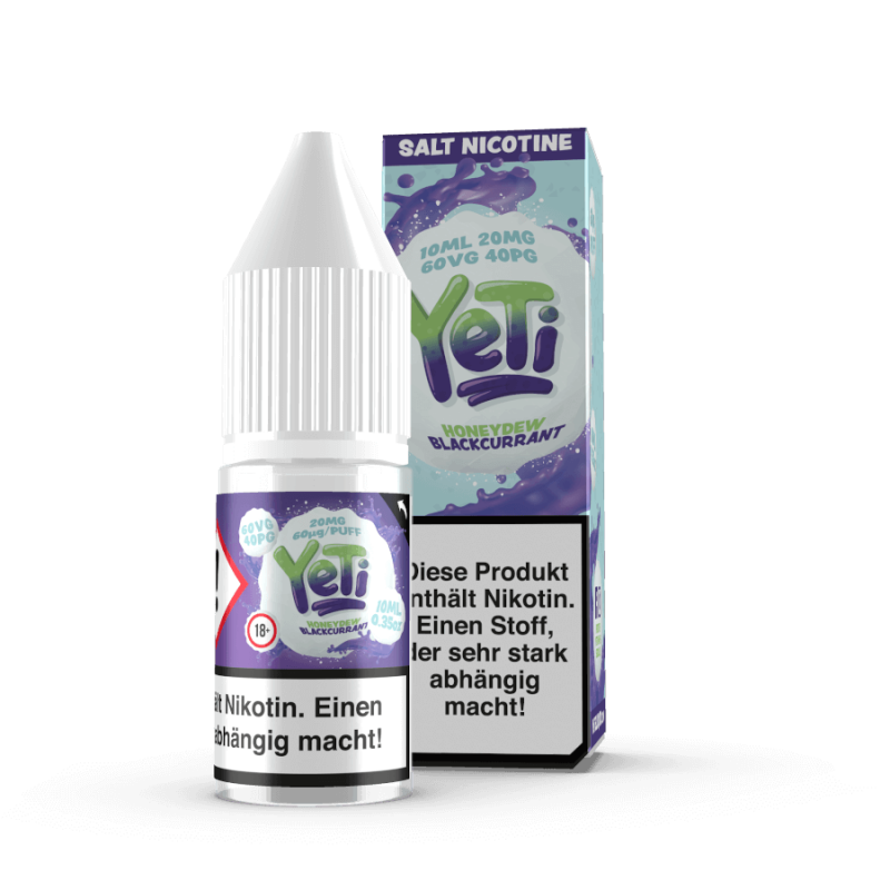 YETI HONEYDEW BLACKCURRANT Nikotinsalz SALT NIC Liquid 20 mg / 10 ml