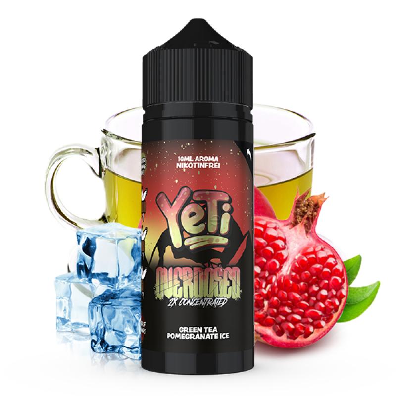 YETI Green Tea Pomegranate Ice Overdosed Aroma Longfill 10 ml / 120 ml