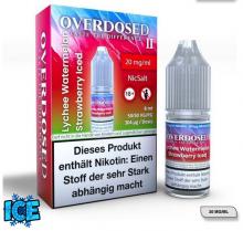 OVERDOSED II Lychee Watermelon Strawberry ICED Nikotinsalz SALT NIC Liquid 8 ml / 20 mg