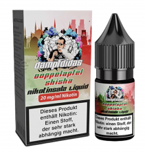 Dampfdidas DOPPELAPFEL SHISHA Nikotinsalz SALT NIC Liquid 10 ml / 20 mg