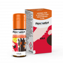 FlavourArt E-Zigaretten-Aroma Cola mit dem typischen Geschmack von Cola-Getränken, 10 ml, nikotinfrei.