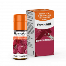 FlavourArt E-Zigaretten-Aroma Grape Concord mit rotem Traubengeschmack, 10 ml, nikotinfrei.